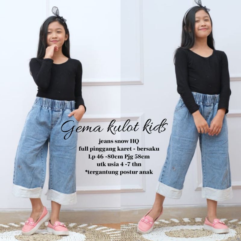 Gema kulot kids jeans