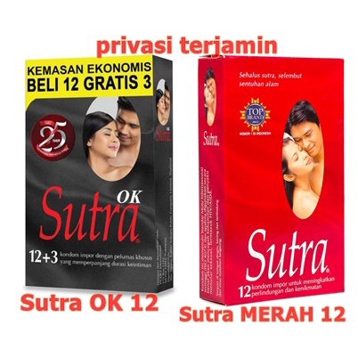 Kondom SUTRA MERAH  '12 Pcs / SUTRA OK '12 Pcs ORIGINAL-BPOM