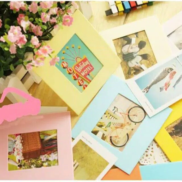 [READY] Frame Foto Gantung / Bingkai Foto + Wooden Clip / Penjepit Kayu + Tali Rami # tumblr [S]