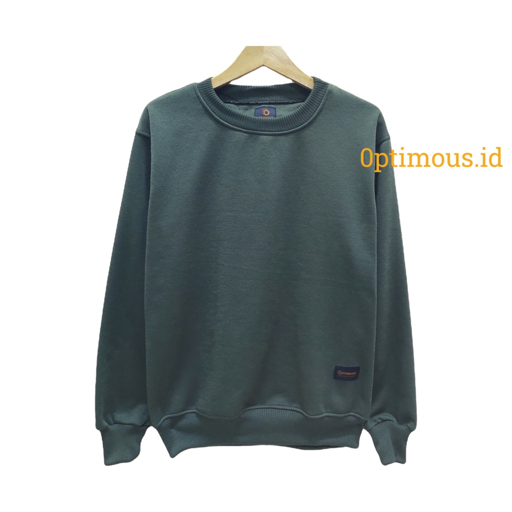 sweater crewneck polos tebal premium pria wanita