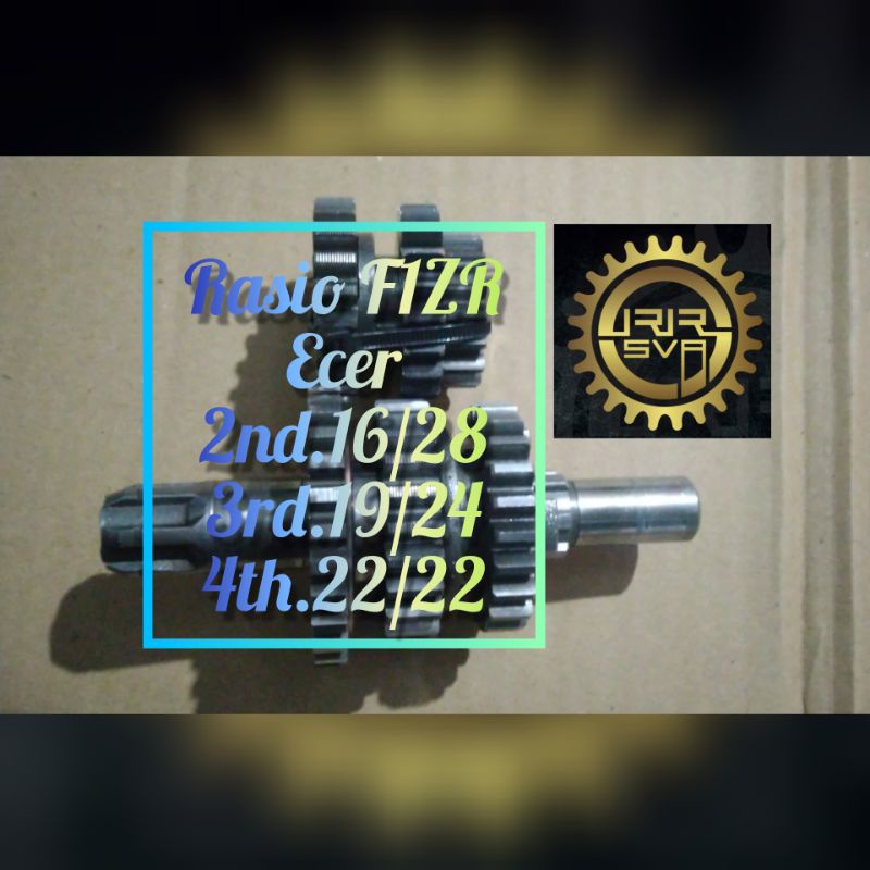 Gigi Rasio Racing F1ZR FIZR FIZ R FORCE 1 F1 Under Bone Drag 1.000m Ecer Gigi ke-2.16/28; Gigi ke-3.