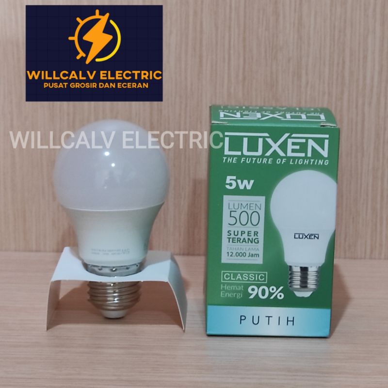 LUXEN CLASSIC 5W 5 WATT / LAMPU LED LUXEN CLASSIC 5W 5 WATT CAHAYA PUTIH 6500K