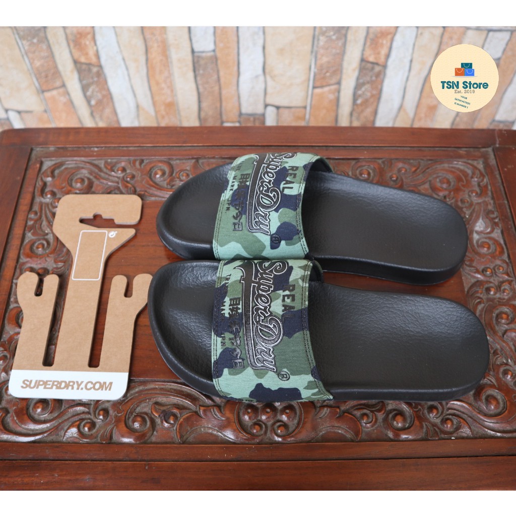 Sandal Pria Superdry Camo Pool Slide Original