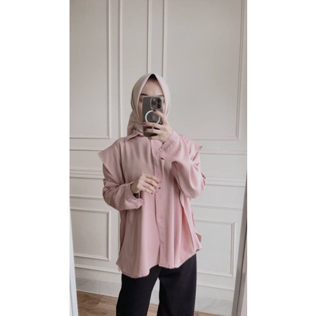 BEFAST - ZEC Kemeja ADINDA / ⭐️PREMIUM SHAKILA⭐️ Breta Oversize / Kemeja Kekiniaan Remaja / Kemeja Casual Wanita / Kem Polos Formal / Fashion Wanita Kerja / kampus / Terlaris / Termurah