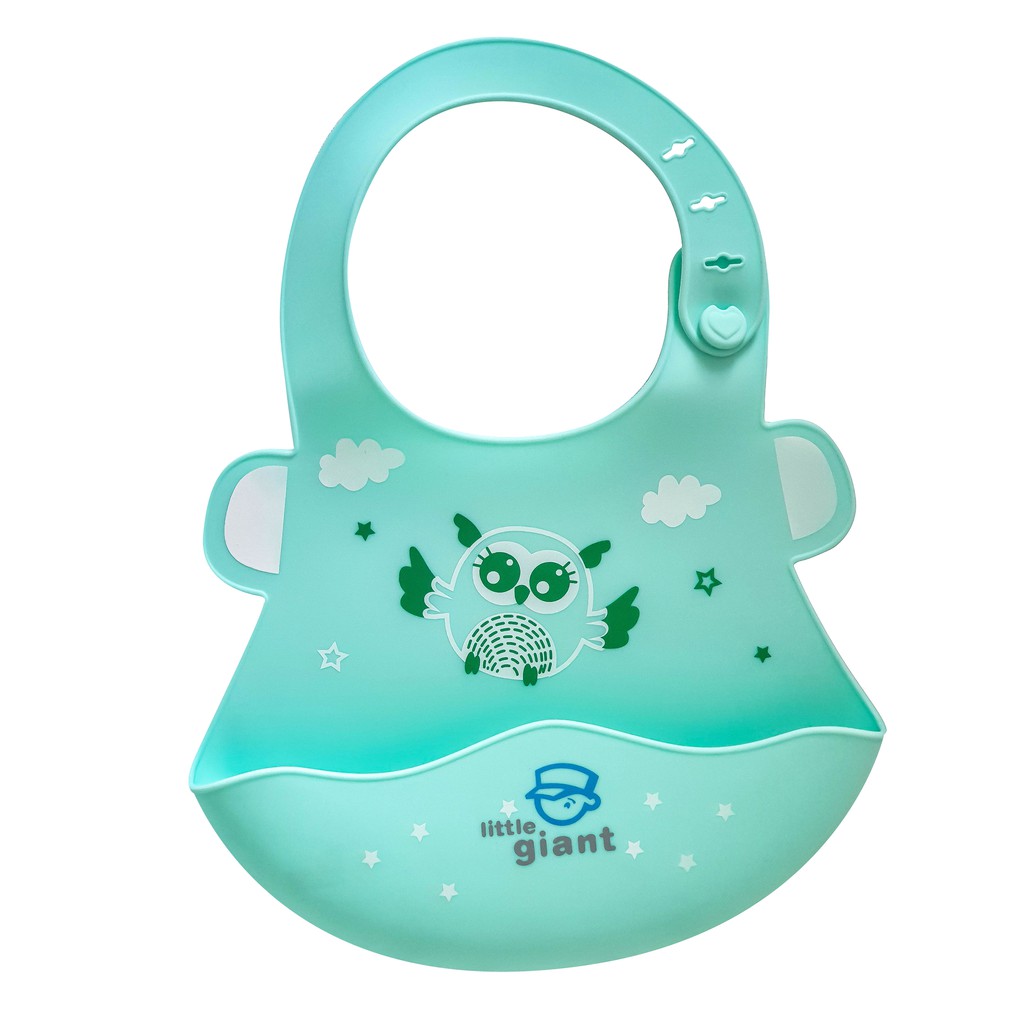 

Little Giant MO-A Soft Silicone Bib Green