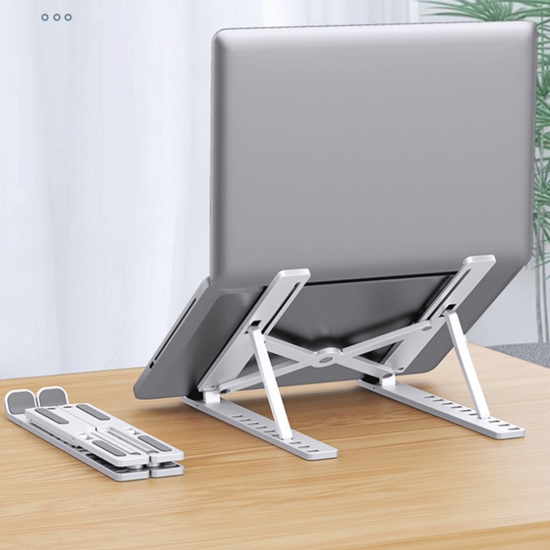 Stand Holder Lipat Portable Bahan Plastik Untuk Tablet / Notebook