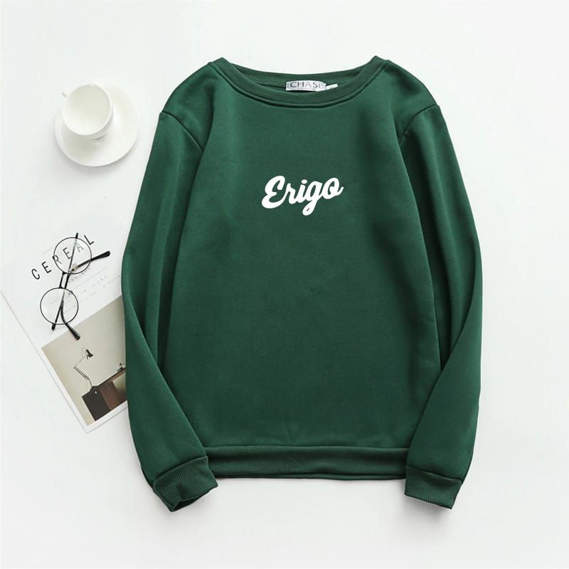 Erigo Sweatshirt Zuka Olive HOODIE BEST SELLER