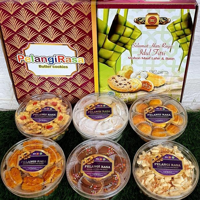 

Hampers Kue Lebaran Paket Pelangi Rasa Toples Bulat - Bingkisan Kue Diskon!!R30F