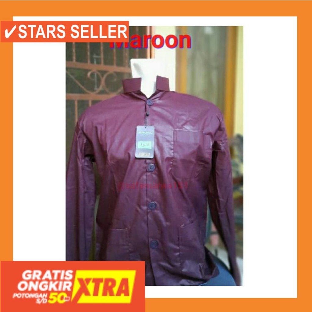 PAKAIAN MUSLIM TERBAIK PALING ANAK ORANG TUA PINK MURAH / KOKO AMMU WARNA MERAH MAROON - TERBBAIK