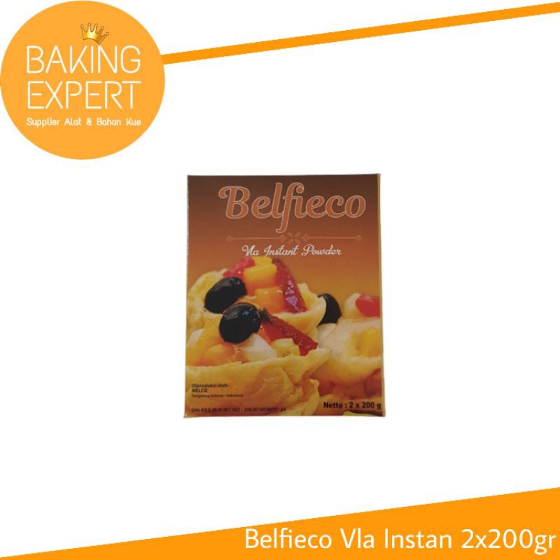 Belfieco Vla instant 2x200gr vla instan Vanilla custard powder fla