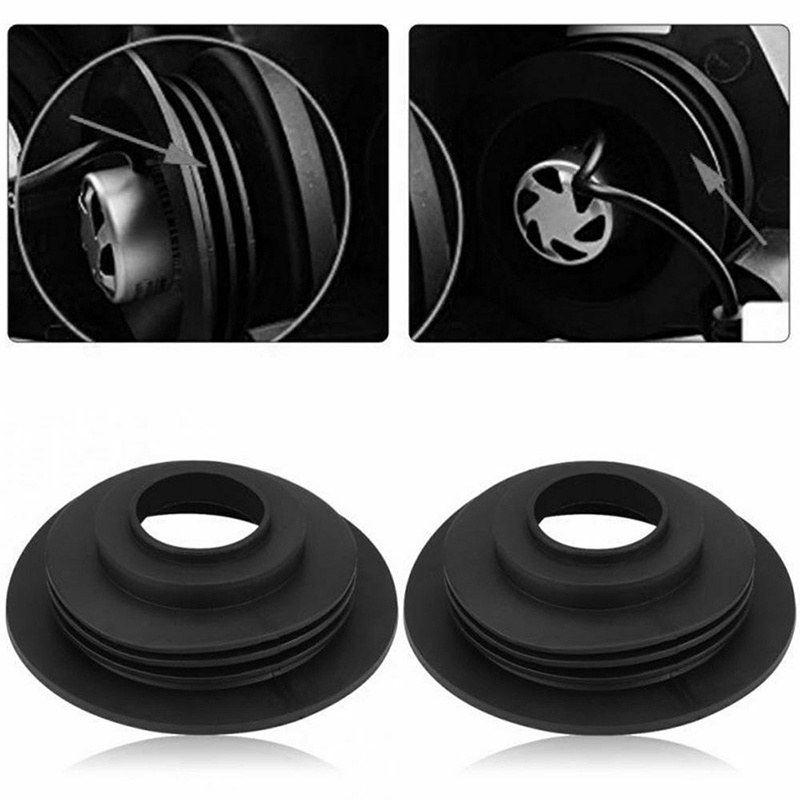 {LUCKID}1X Soft Rubber Dust Cover For Car Auto Headlight Universal LED Light Seal Cap