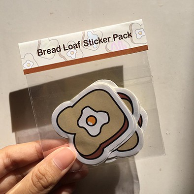 

Bread Loaf Sticker Pack / cocok bagi yang suka journaling / lucu dan menggemaskan
