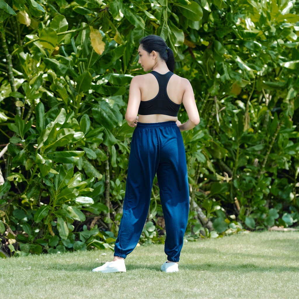 DONSON Sportswear Joger Wanita Untuk Kasual Atau Celana Training Panjang Trackpants Comfort Polyester Navy