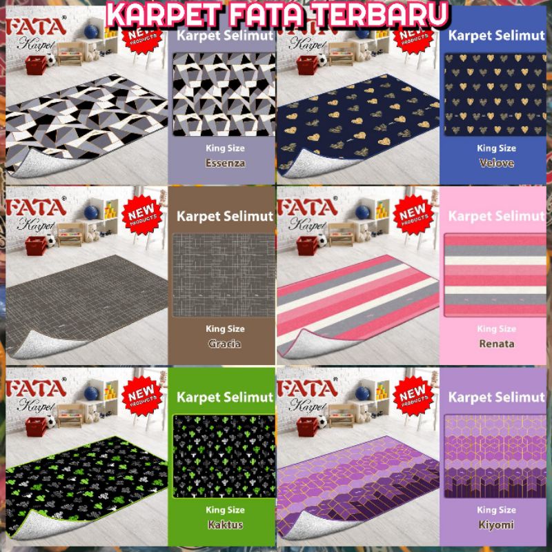 Katpet Fata Motif Baru ( KARMUT) Karpet Selimut UK.190×190