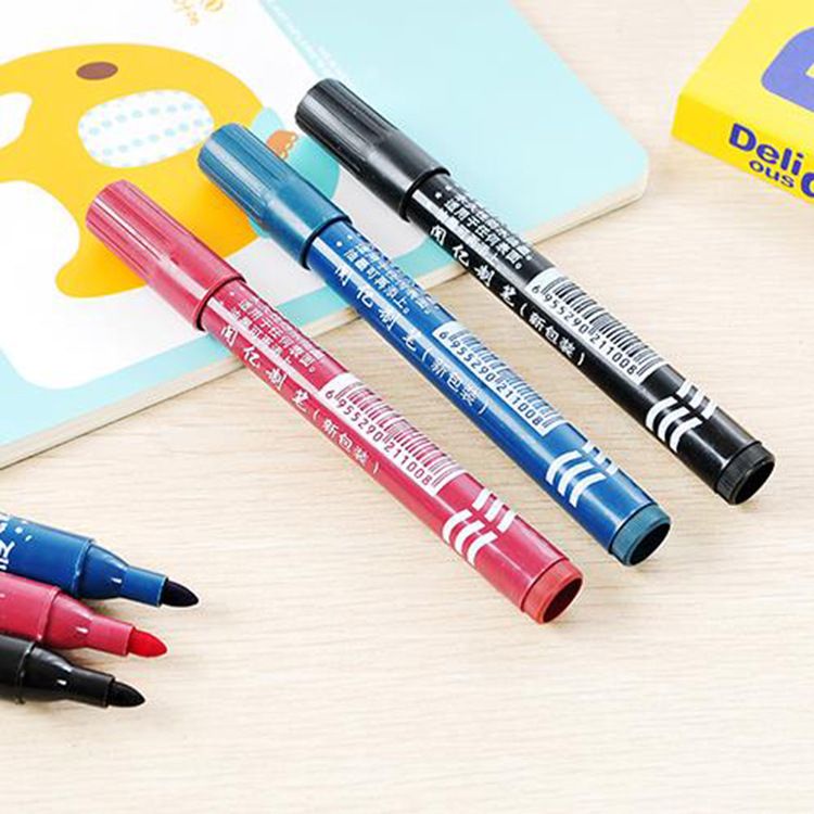 (BOW) Spidol Whiteboard Hitam Merah Biru Spidol AOWA Permanent Marker