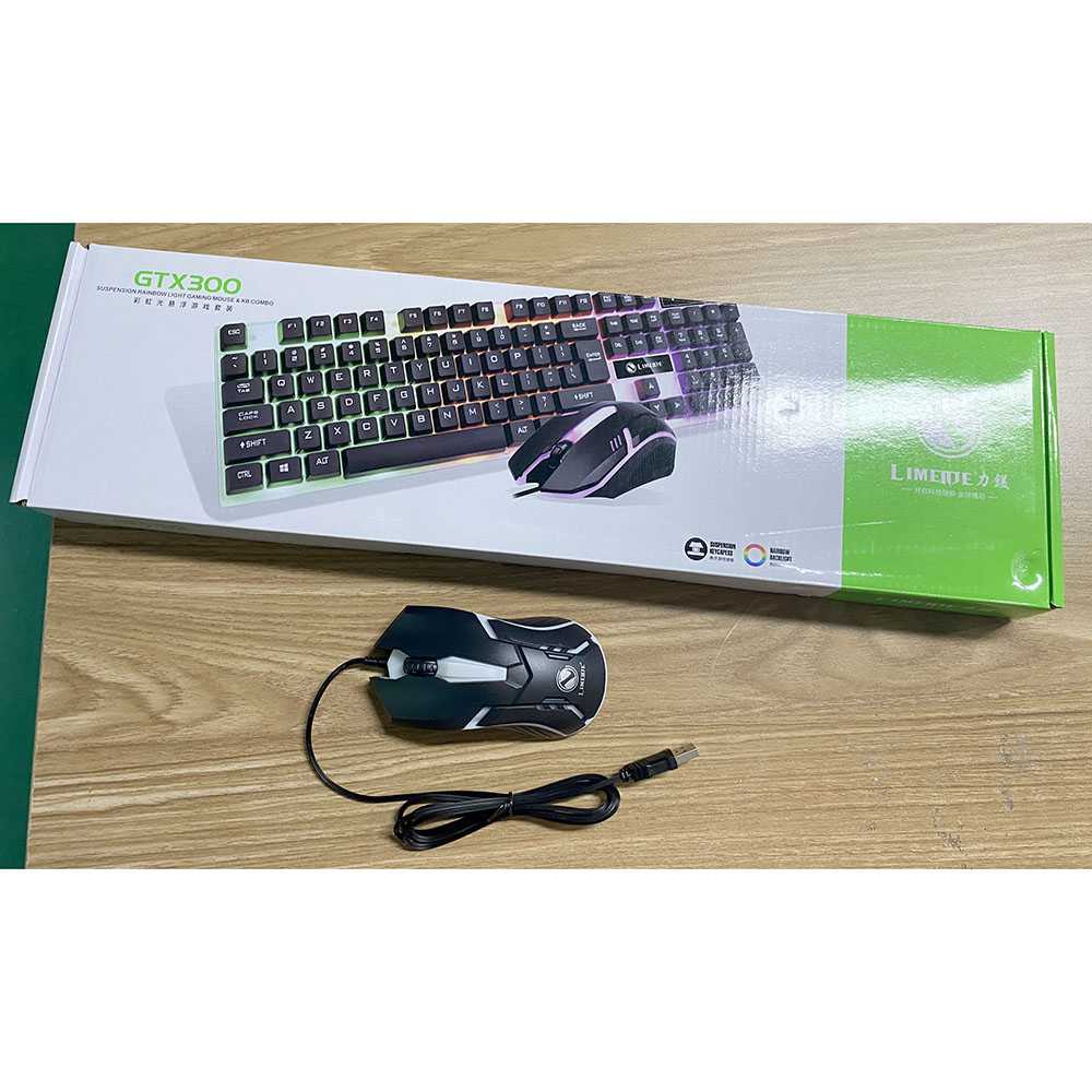 Limeide Combo Gaming Keyboard RGB with Mouse - GTX300 ( Al-Yusi )