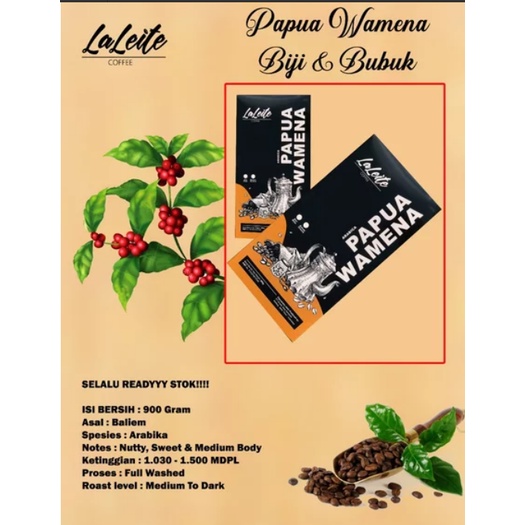 Kopi Arabica Papua Wamena Roastbean 240gram