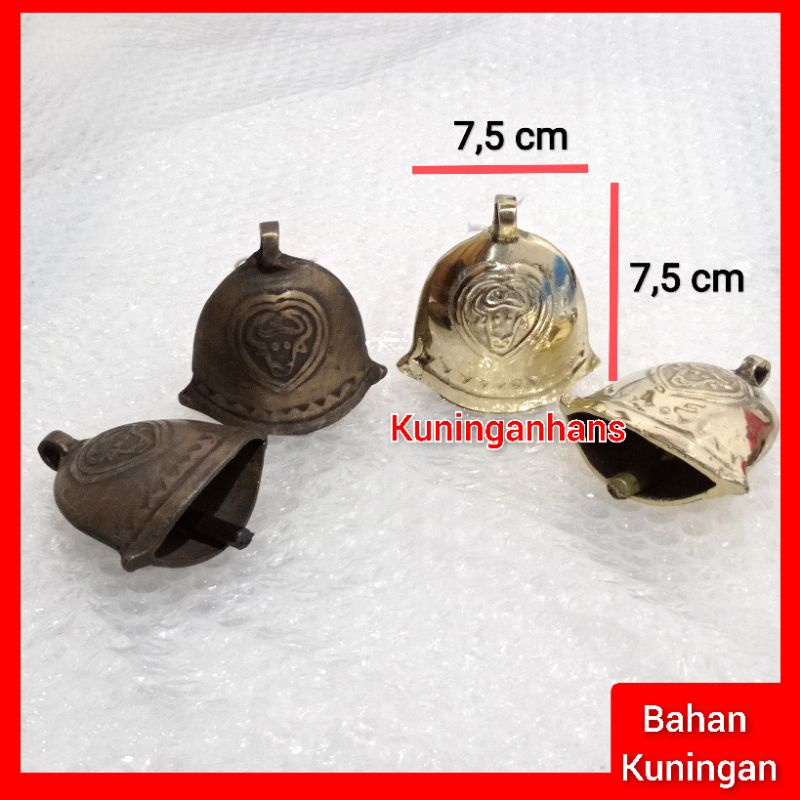 klontongan sapi kuningan klontong hewan ternak bandul kalung hewan sapi kambing