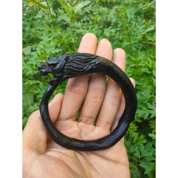 gelang akar bahar hitam kepala naga