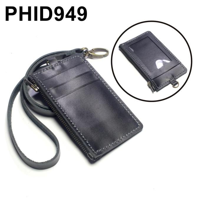 

[[COD]] gantungan dompet ID card holder kulit tali zipper kartu banyak PHID949 GRATIS ONGKIR Kode 89