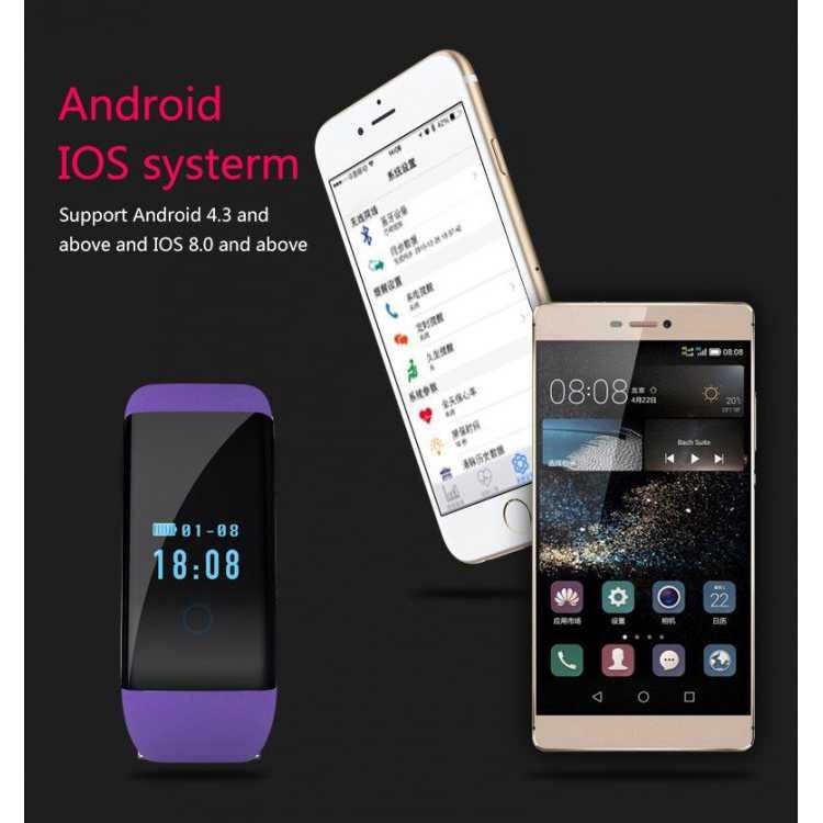 SKMEI DFit Smartwatch Wristband LED - D21 (HITAM)