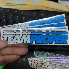 sriker TEAMPROPER stiker cutting motor