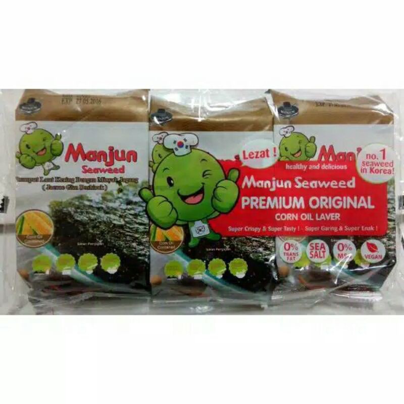 

Manjun Seaweed Nori 3x5gr