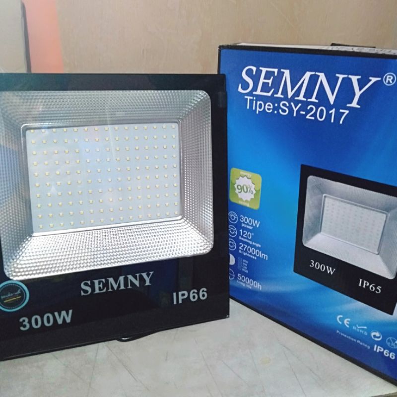 Semny 300 Watt Lampu sorot SEMNY 300W floodlight super terang lampu kap sorot led 300watt 300 w body besar jumbo lampu taman lampu lapangan futsal flood light