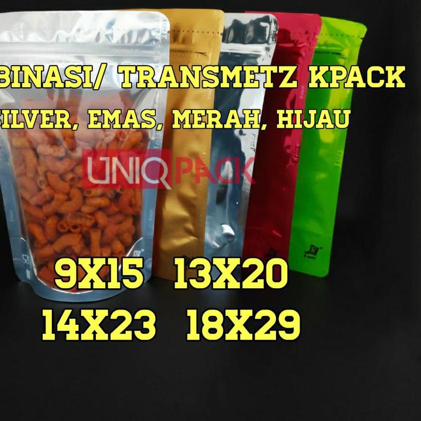 ☻ Standing Pouch Kombinasi Transmetz Kpack 150 250 500 1100 gram 9x15 13x20 14x23 18x29 ❈