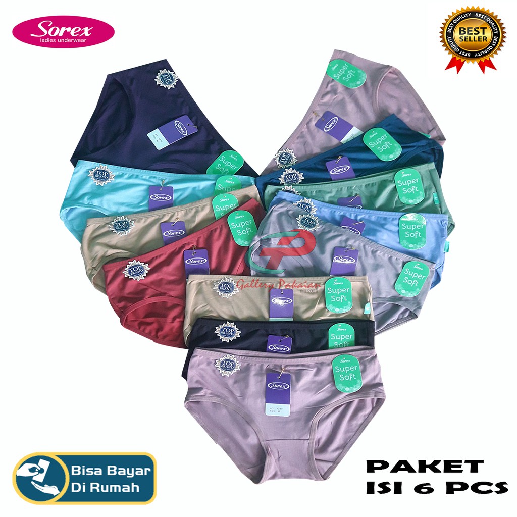 Cd Sorex Super Soft Basic Cutting ART 1239 Underwear celana dalam wanita lembut termurah