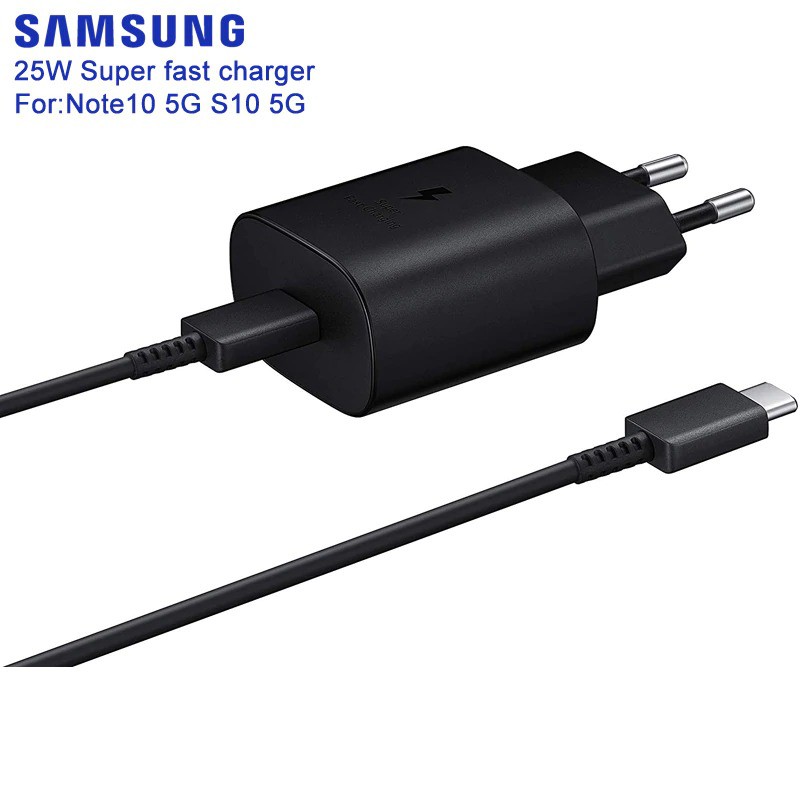 Charger Samsung Note 10 10 Plus A70 A80 3A 25W 45W SUPER FAST Charging Kabel Port Type C to Type C
