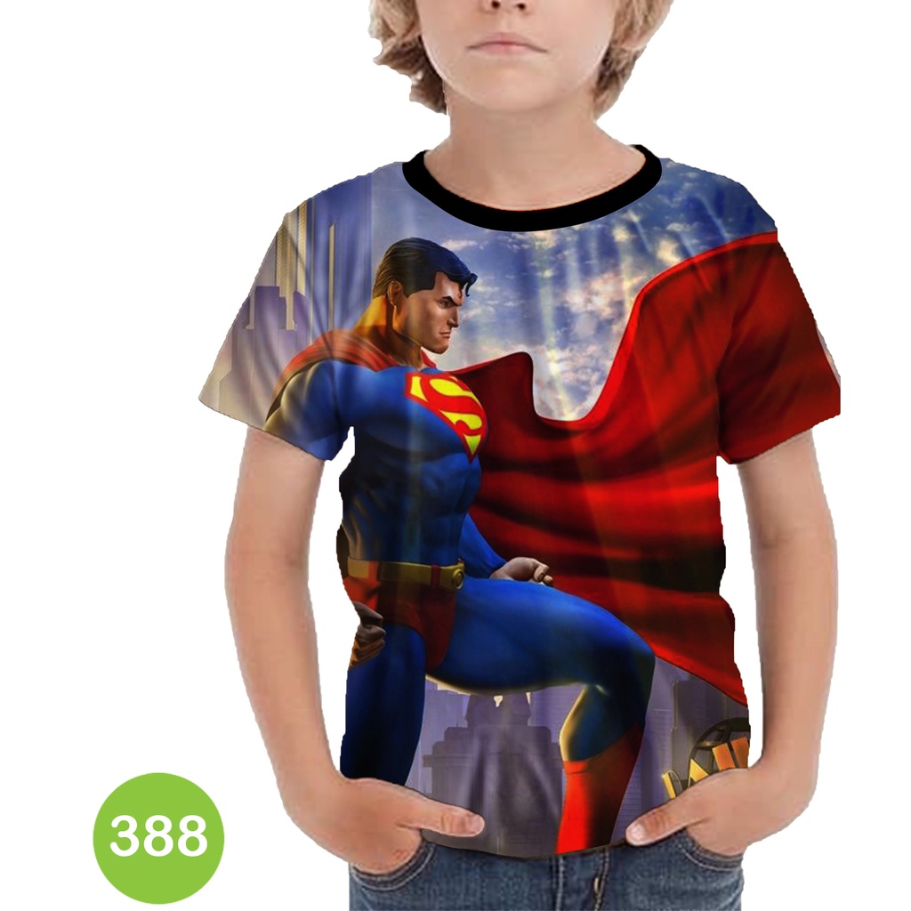 Baju Superman 3D Baju 3D Animasi Anak #COWO-388