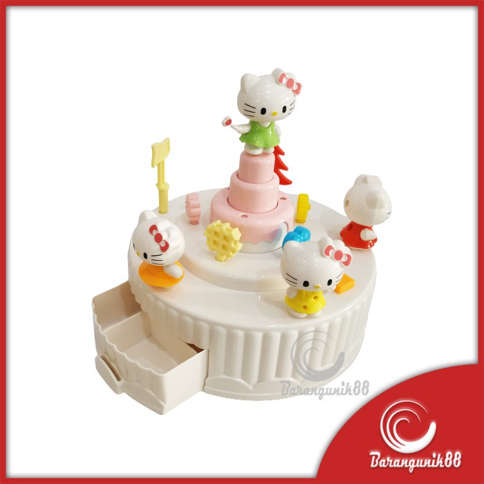 Kotak Musik Model Kue HK Pink Cake Music Box