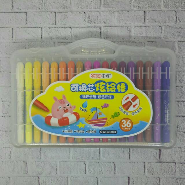 

Crayon 36 warna Grasp mata kecil