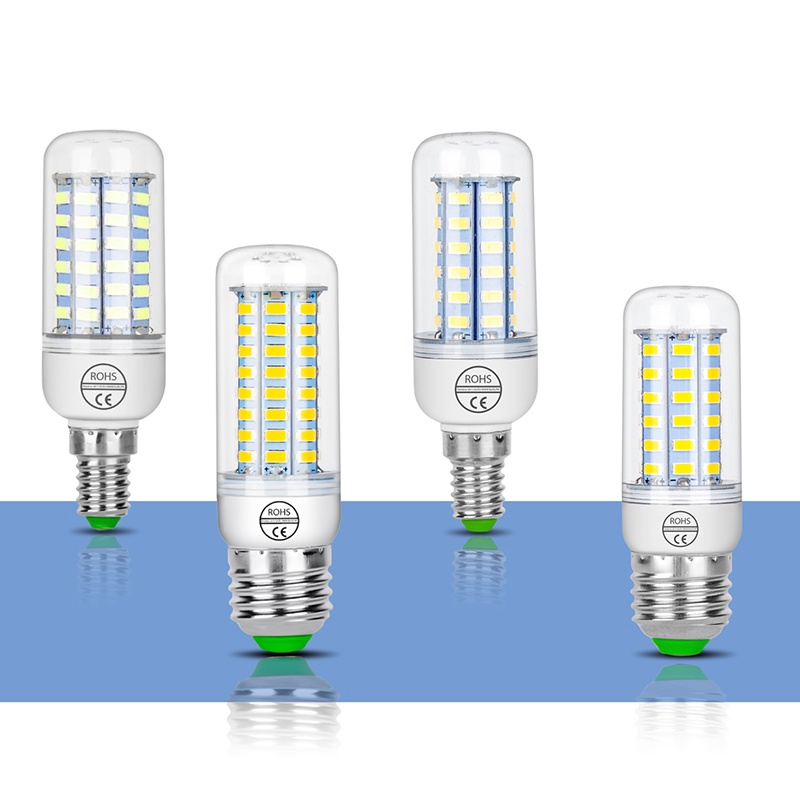 (LUCKID) Lampu Bohlam Jagung LED E27 E14 7W 9W 12W 15W 20W 25W 5730 SMD