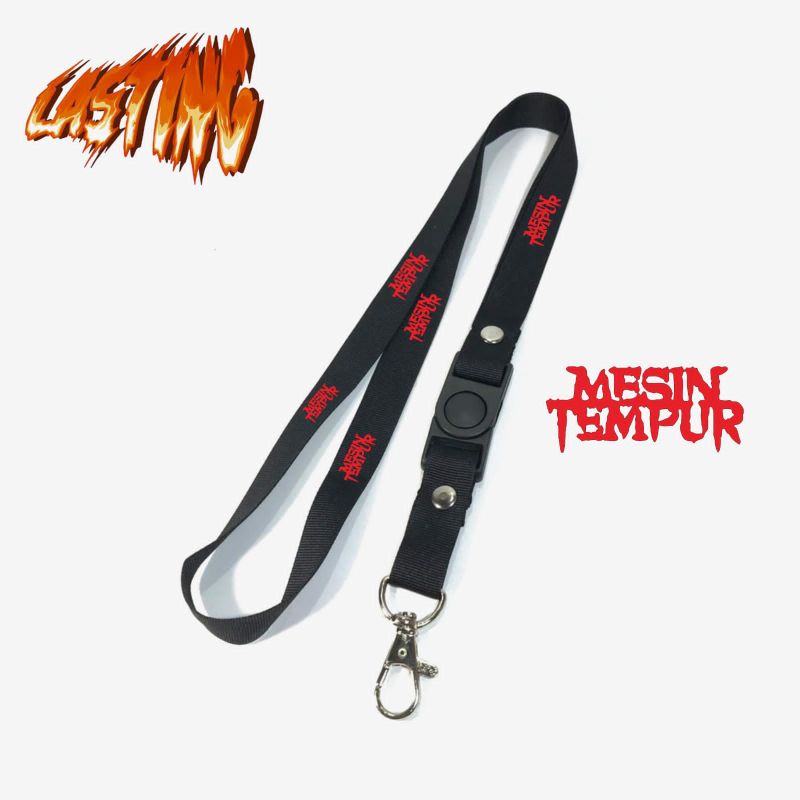 

Lanyard MESIN TEMPUR tali lanyard BAND gantungan kunci name tag id card kartu nama / lanyard podss vapee MESIN TEMPUR gantungan / bisa cod lanyard best seller lanyard murah gantungan hitam