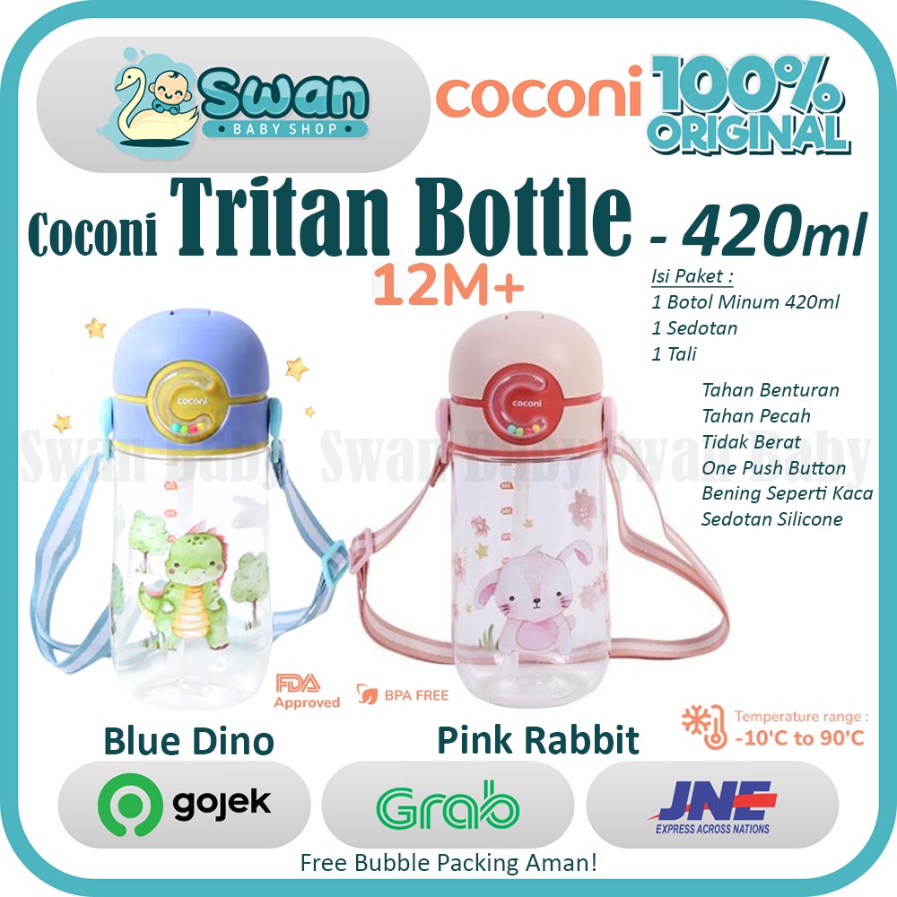 Coconi Kids Tritan Bottle 420 ml / Botol Minum Anak