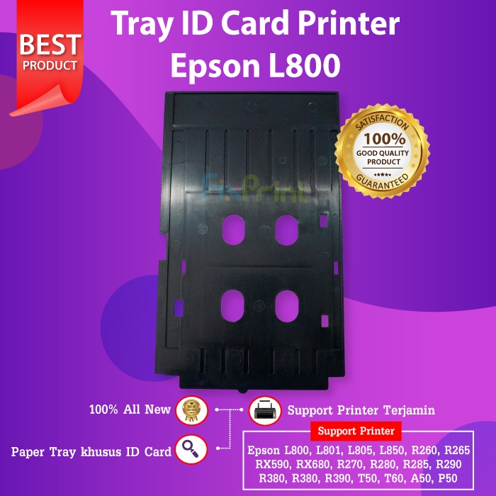 Tray ID Card untuk Printer Epson L800 L801 L805 L850 R260 R265 RX590 RX680 R270 R280 R285 R290 R380 R380 R390 T50 T60 A50 P50