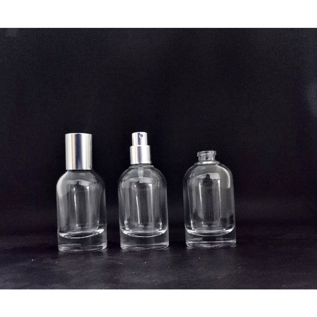 Botol Parfum lelabo 30 ml cap glosy grey lusinan @140