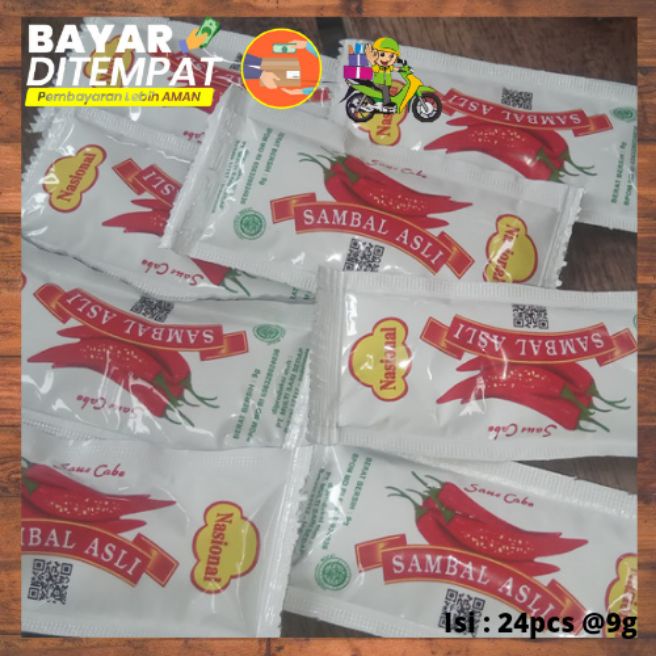 

Saus cabe sambal pedas stik Nasional