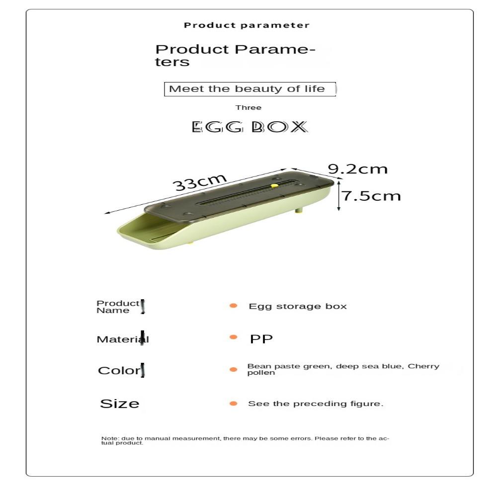 Solighter Kotak Penyimpanan Telur Rolling Otomatis Gadget Dapur Karton Keranjang Telur Kulkas Fresh Storage Organisasi