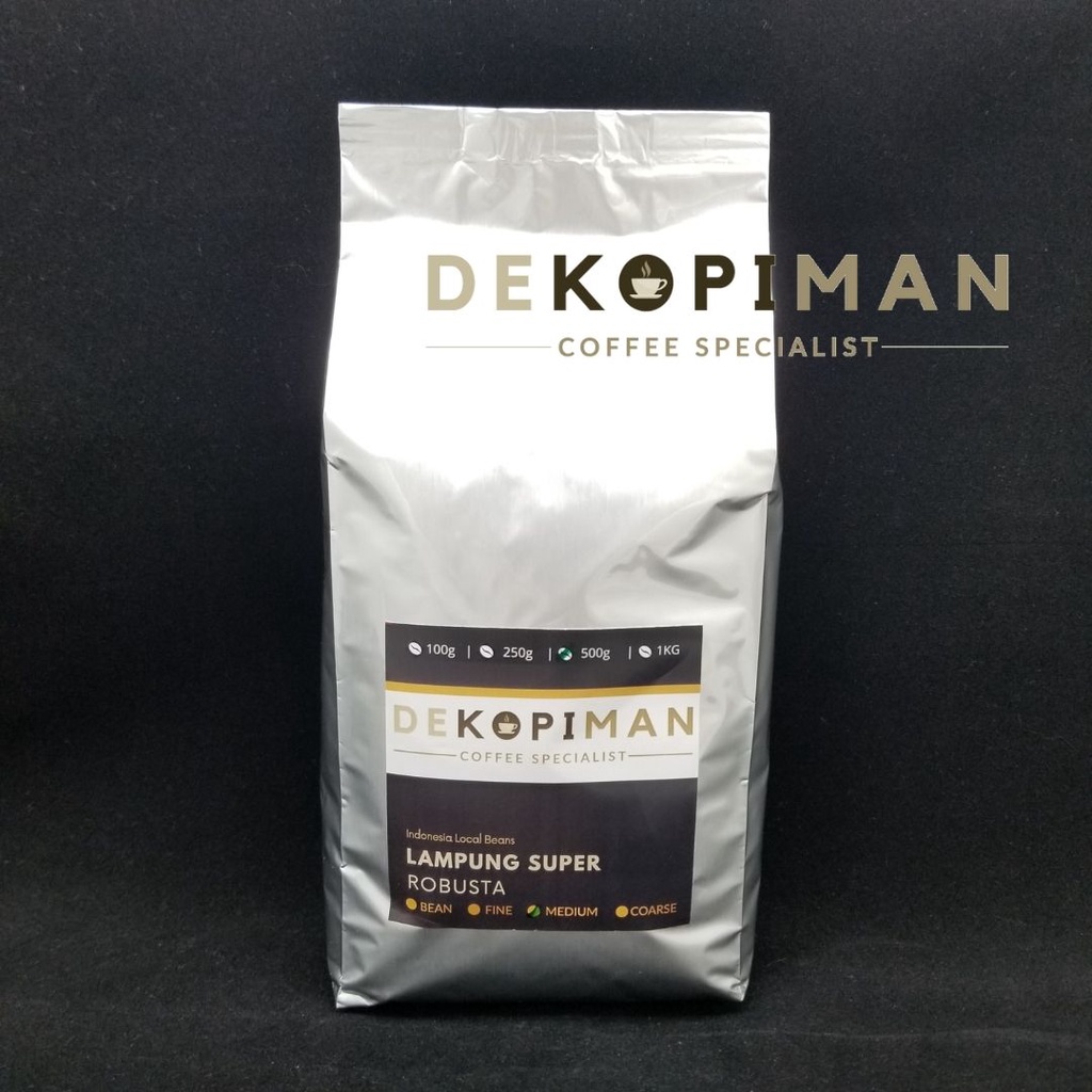 

Kopi Fresh Lampung Super Robusta 500 Gram Asli Roasted Berpengalaman Aroma Wangi Semerbak