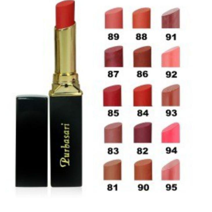 Lipstik Purbasari Matte Lipstick no 81-95 BPOM Original / Make up Lipmatte ✔