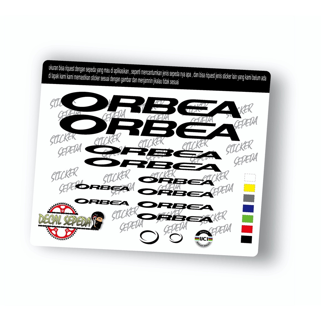decal sepeda orbea  - sticker sepeda orbea full cutting