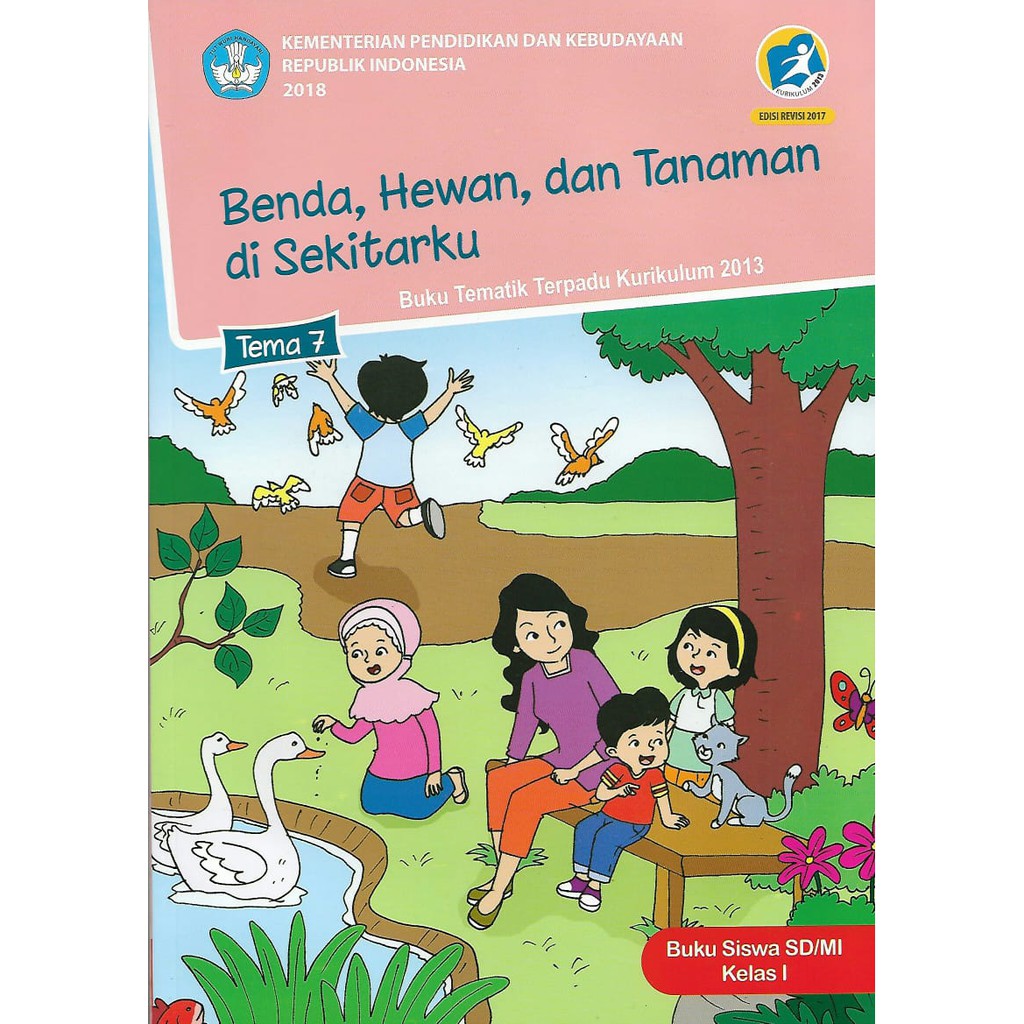 Buku Tematik Tema 1,2,3,4,5,6,7,8 Kelas 1 SD/MI Semester 1 Dan 2 Kurikulum 2013 Revisi 2017 ko