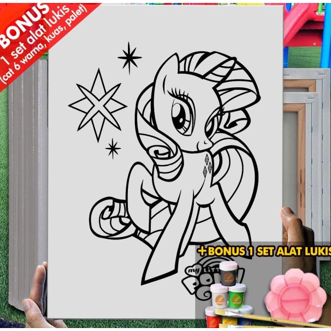 

Kanvas Mewarnai Anak Michael Pony 30x40 cm MEL1115