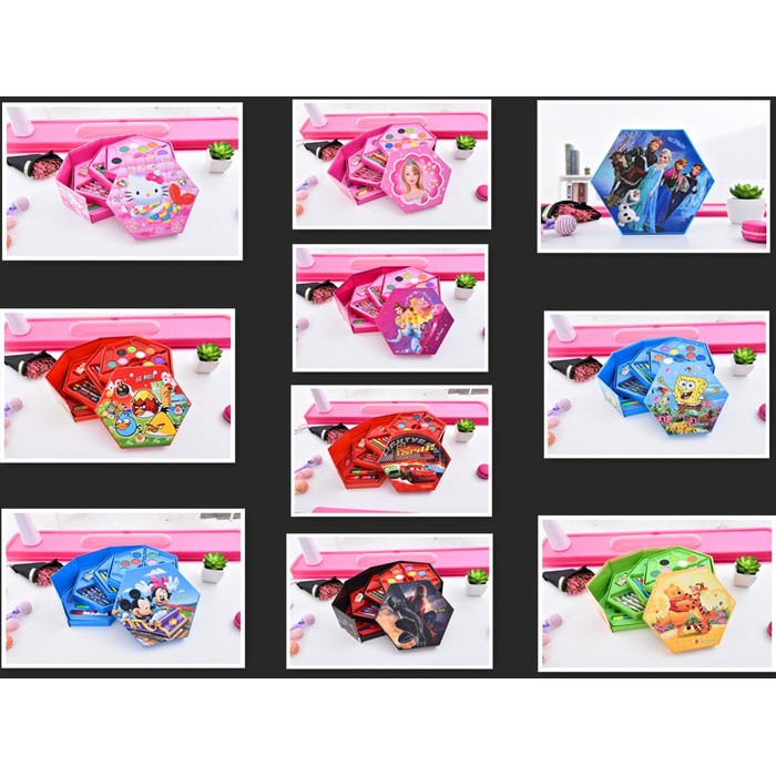 

4 in 1 CRAYON SET isi 46pcs 4 tingkat - Hitam