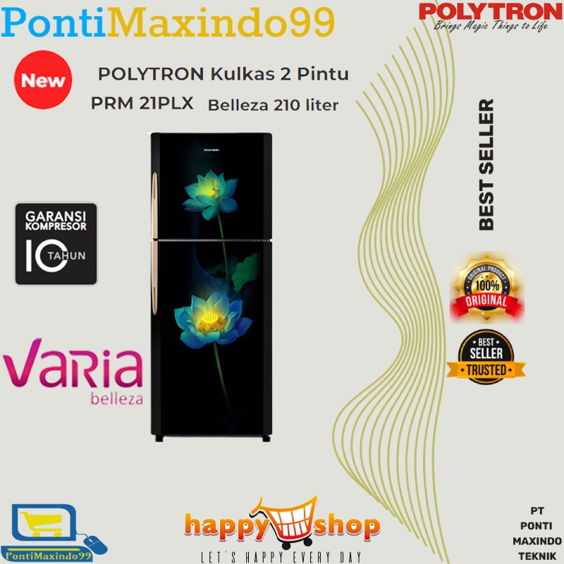 KULKAS POLYTRON BELLEZA PRM-21PLX 2 PINTU
