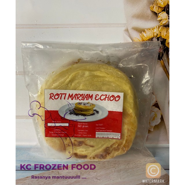 

KC Frozen - Roti Cane Isi 5 Pcs / Roti Canai Rasa Original Lembut Lezat / Roti Maryam Plain 320gr