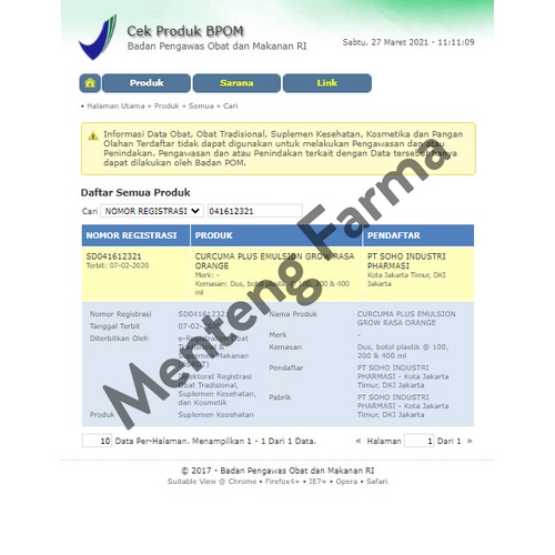 Curcuma Plus Grow Emulsion Rasa Jeruk 200 mL - Suplemen Kesehatan Anak